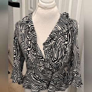 Jones New York 100% Silk Blouse  Size 10